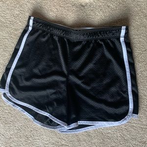 Girls size 12 justice shorts, gently used, black